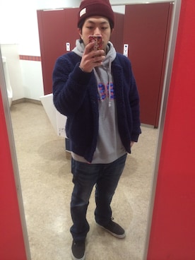「WEGO（ウィゴー）のアイテム（ブルゾン）」を使った、yoheeeei-heyさん（メンズ・167cm）の冬コーディネート