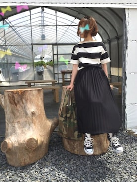 「Tiny（タイニー）のアイテム（アクセサリー）」を使った、n@omiさん（レディース・159cm）の春コーディネート