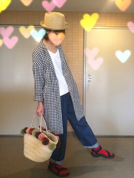 「VICKY（ビッキー）のアイテム（バッグ）」を使った、n@omiさん（レディース・159cm）の春コーディネート