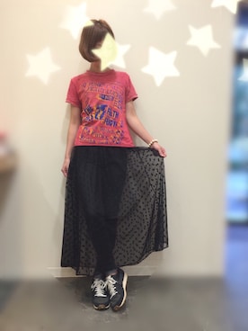 「バンドT」｜「アイテム（雑貨/ホビー）」を使った、n@omiさん（レディース・159cm）の夏コーディネート