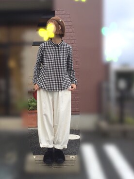 n@omiさん（レディース・159cm）の秋コーディネート