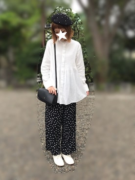 「七五三」｜「アイテム（ハンチング/ベレー帽）」を使った、n@omiさん（レディース・159cm）の秋コーディネート