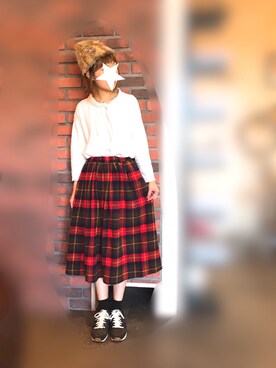 「FITH（フィス）のアイテム（帽子）」を使った、n@omiさん（レディース・159cm）の秋コーディネート