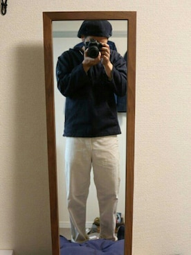 「SAINT JAMES（セントジェームス）のアイテム（ジャケット/アウター）」を使った、sahriさん（メンズ・170cm）の秋コーディネート