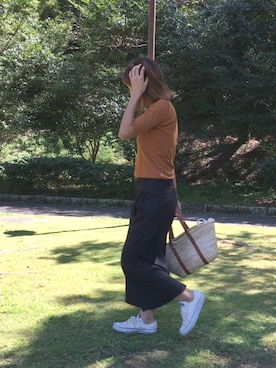 「アイテム（チノパンツ、ブラック系）」を使った、s_t_m☻3さん（キッズ・100cm）の秋コーディネート