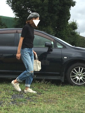 「BLACK BY MOUSSY（ブラックバイマウジー）のアイテム」を使った、s_t_m☻3さん（キッズ・100cm）の秋コーディネート