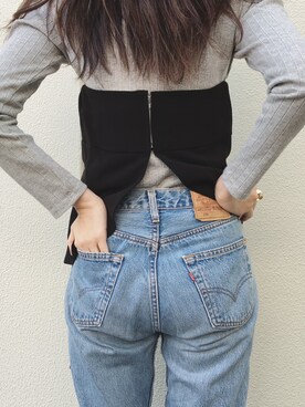 「gray」｜「アイテム（アクセサリー）」を使った、Rinoさん（レディース・168cm）の秋コーディネート