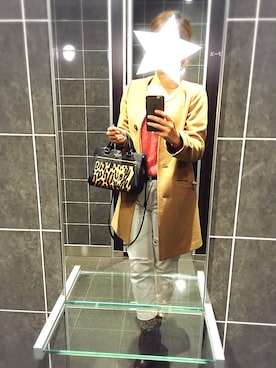 「URBAN RESEARCH ROSSO WOMEN（アーバンリサーチ　ロッソ）のアイテム（ノーカラージャケット）」を使った、っぴーこさん（レディース・169cm）の冬コーディネート