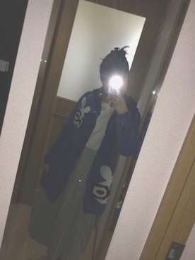 「BROWNY（ブラウニー）のアイテム（スカート、グレー系）」を使った、girl_lhさん（レディース・154cm）の秋コーディネート