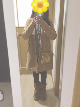 「titivate（ティティベイト）のアイテム（ダウンジャケット/コート、その他）」を使った、girl_lhさん（レディース・154cm）の冬コーディネート