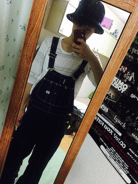 「アイテム（サロペット/オーバーオール）」を使った、KohJiくん☪さん（メンズ・170cm・10代）の春コーディネート