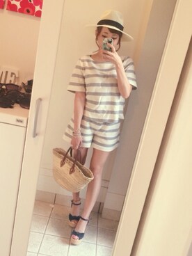 「厚底」｜mayuさん（レディース・151cm）の夏コーディネート