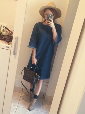 「sweet&sheep（スイート＆シープ）のアイテム」を使った、mayuさん（レディース・151cm）の秋コーディネート