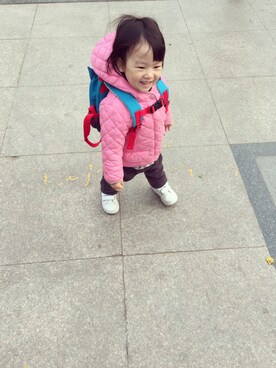 「next（next）のアイテム（ダウンジャケット/コート）」を使った、babymiaさん（キッズ・90cm）の春コーディネート