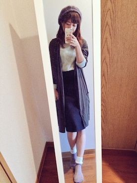 「niko and...（ニコアンド）のアイテム（テーラードジャケット、グリーン系）」を使った、yu-yuさん（レディース）の秋コーディネート