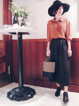 「minis mode（ミニモード）のアイテム」を使った、如如RuRuさん（レディース・152cm）の秋コーディネート