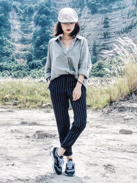 「minis mode（ミニモード）のアイテム」を使った、如如RuRuさん（レディース・152cm）の秋コーディネート