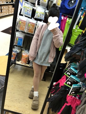 「onespo（ワンスポ）のアイテム（トップス、グレー系）」を使った、ayakaさん（レディース・145cm）の冬コーディネート