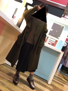 「WOmB（ウーム）のアイテム（シューズ、ゴールド系）」を使った、ayakaさん（レディース・145cm）の冬コーディネート