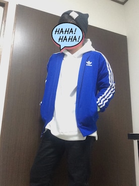 「アイテム（ジャージ）」を使った、Teppei さん（メンズ・165cm・20代）の秋コーディネート