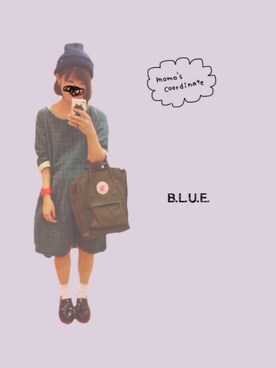 「B.L.U.E（ビーエルユーイー）のアイテム（ワンピース/ドレス）」を使った、n a z u k i ⚘さん（レディース・154cm）の秋コーディネート