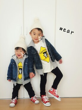 onachuさん(キッズ・80cm)の冬コーディネート