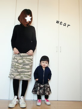 onachuさん（キッズ・80cm）の冬コーディネート