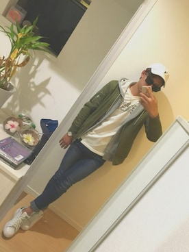 「TOMMY（トミー）のアイテム（アクセサリー）」を使った、ばっさーさん（メンズ・171cm）の秋コーディネート