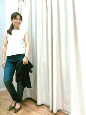 「INTERPLANET WINGS（インタープラネットウィング）のアイテム」を使った、NaNaさん（レディース・149cm）の夏コーディネート