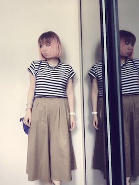 「MONKI（モンキ）のアイテム（アクセサリー）」を使った、ツインテール♥︎さん（レディース・150cm）の秋コーディネート
