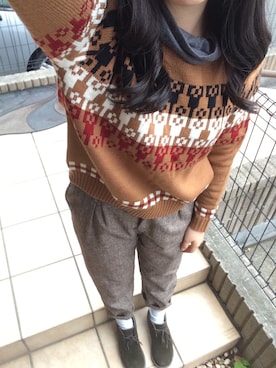 「シャーベットカラー」｜rinrinさん（レディース・162cm）の冬コーディネート