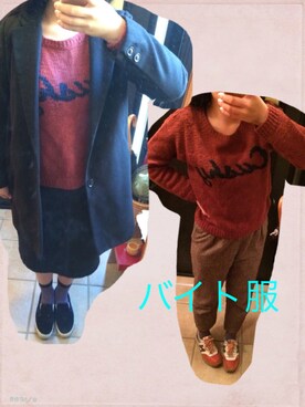 「ソックス」｜「アイテム（チェスターコート）」を使った、rinrinさん（レディース・163cm）の冬コーディネート