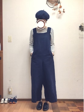 「A part by（アパートバイ）のアイテム（つなぎ/オールインワン）」を使った、mimimiさん（レディース・158cm）の春コーディネート
