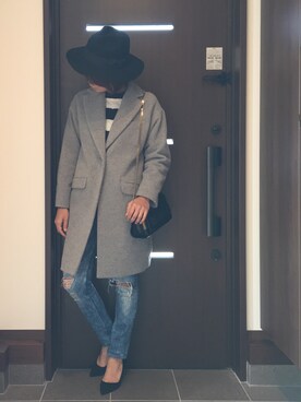 「PLST（プラステ）のアイテム（チェスターコート）」を使った、  yucco⑅◡̈*さん（レディース・162cm）の秋コーディネート