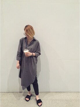 「PUMA（プーマ）のアイテム（ビーチサンダル）」を使った、黑_坨坨さん（レディース・165cm）の春コーディネート