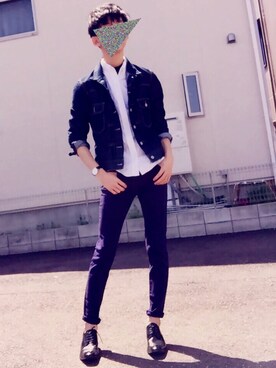 Gu スキニーパンツを使ったメンズ人気ファッションコーディネート Wear