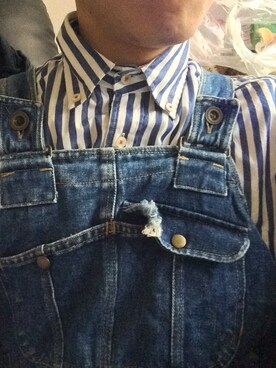 「アイテム（オールインワン・サロペット）」を使った、両目とも右目の男さかきさん（メンズ・153cm・20代）の秋コーディネート