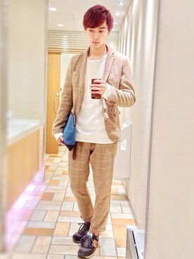 なるたくさん(メンズ・178cm)の春コーディネート