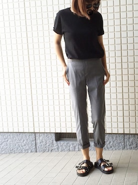 「グレーパンツ」｜ruriさん（レディース・160cm）の春コーディネート