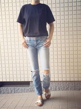 「blondy（ブロンディー）のアイテム」を使った、ruriさん（レディース・160cm）の春コーディネート