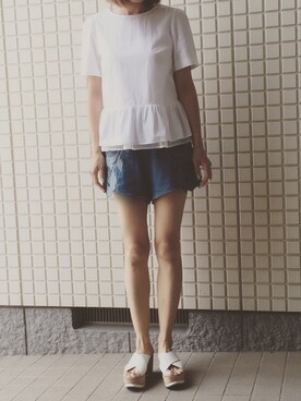 「aliceMcCALL（アリスマッコール）のアイテム」を使った、ruriさん（レディース・160cm）の夏コーディネート