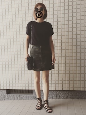 「Factor=（ファクターイコール）のアイテム（スカート）」を使った、ruriさん（レディース・160cm）の夏コーディネート