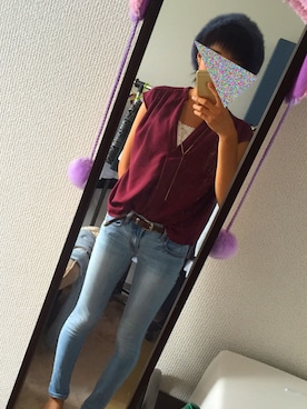 「tiptop（ティップトップ）のアイテム（帽子）」を使った、よこたさん。さん（レディース・158cm）の秋コーディネート