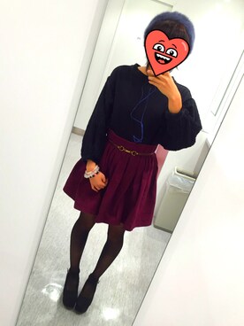 「tiptop（ティップトップ）のアイテム（帽子）」を使った、よこたさん。さん（レディース・160cm）の秋コーディネート