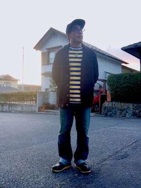 「レッドウィング」｜「アイテム（その他アウター）」を使った、Tomoki ☆さん（メンズ・166cm）の冬コーディネート
