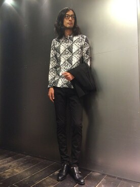 「shirts．（シャツ）のアイテム」を使った、Watanabeさん（メンズ・190cm）の夏コーディネート