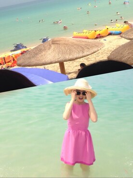 「DEICY（デイシー）のOne piece（ワンピース、ピンク系）」を使った、boboaさん（レディース・165cm）の春コーディネート