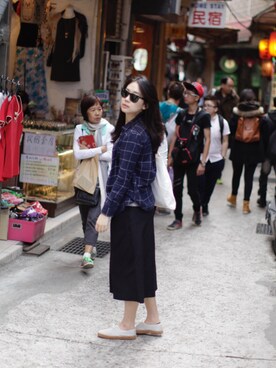 「FOREVER 21（フォーエバー トゥエンティーワン）のアイテム（エコバッグ/サブバッグ）」を使った、bettyyyy33さん（レディース・166cm）の春コーディネート