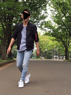 「SHIPS（シップス）のアイテム（その他アウター）」を使った、たくボーイさん（メンズ・166cm）の春コーディネート