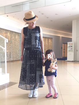 「ハイカット」｜「アイテム（その他）」を使った、yukaさん（レディース・160cm）の夏コーディネート